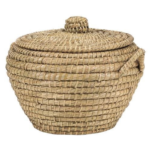  HASIR KAPAKLI SEPET 45X30 CM