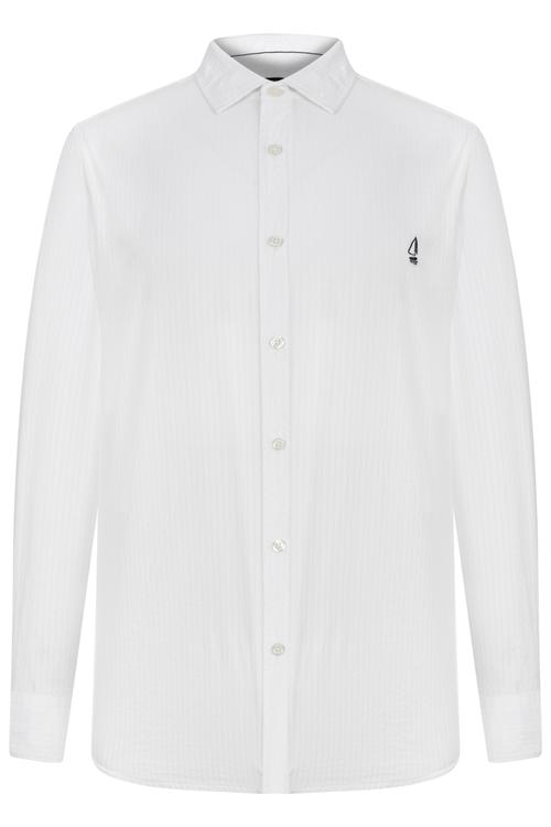  NAKIŞLI REGULAR KESİM PAMUK GÖMLEK