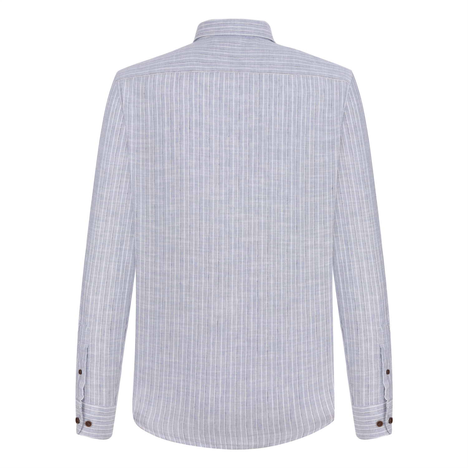 ÇİZGİLİ SLIM FİT PAMUKLU GÖMLEK