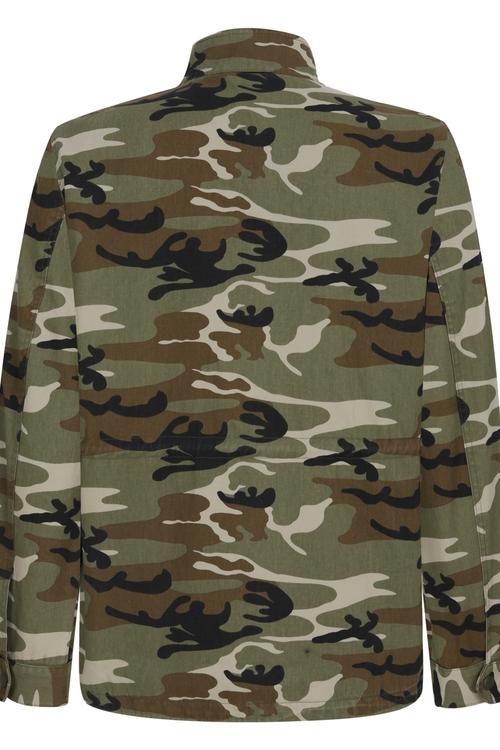  KAMUFLAJ DESENLİ PAMUK MONT