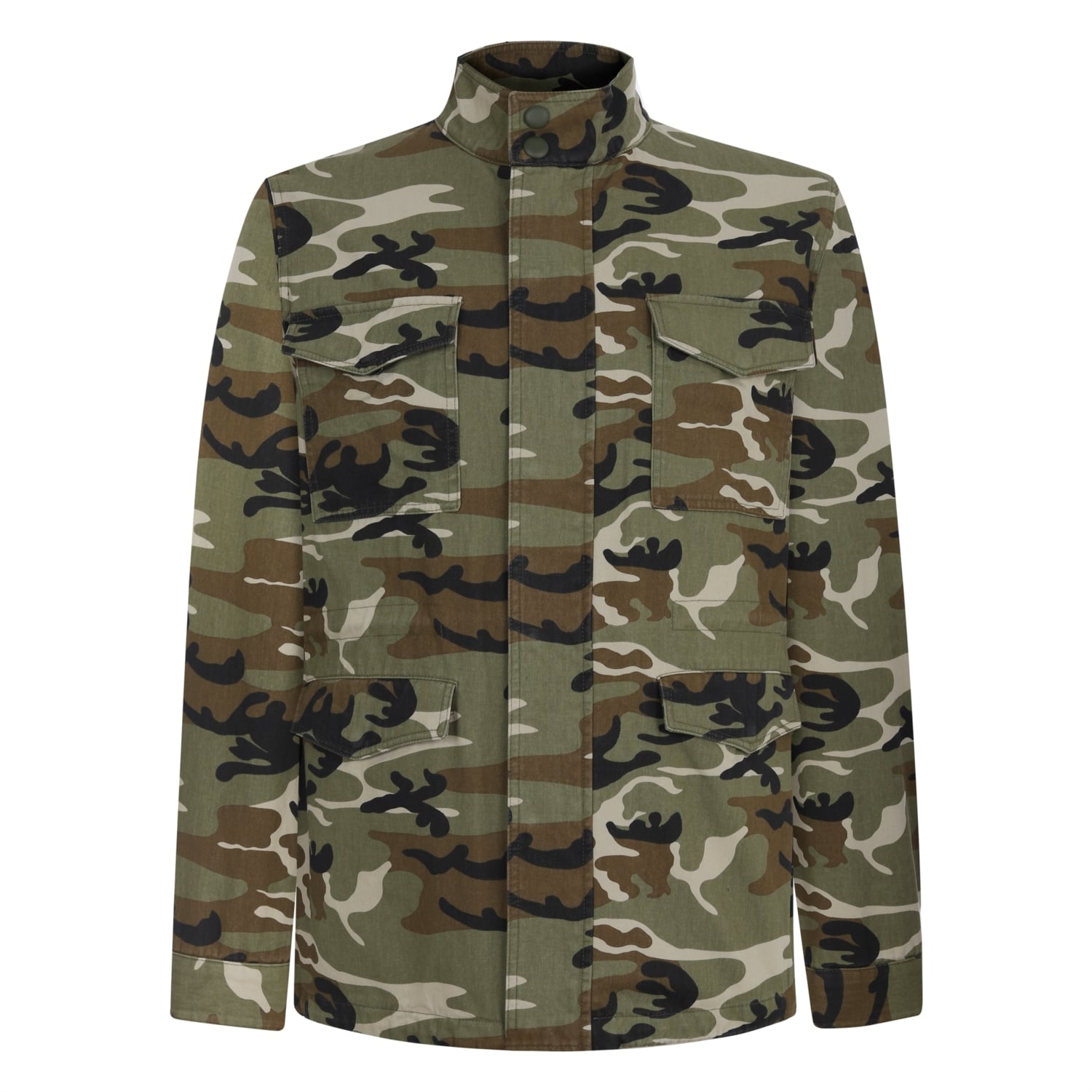 KAMUFLAJ DESENLİ PAMUK MONT