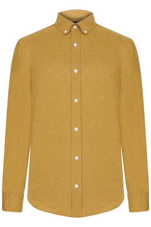  KETEN SLİM FİT GÖMLEK