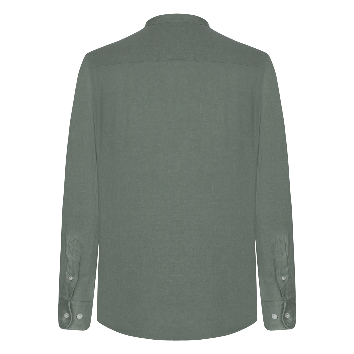 HAKİM YAKA SLIM FIT KETEN GÖMLEK