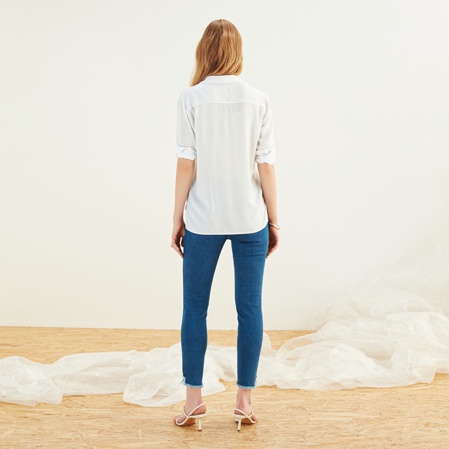 KESİK PÜSKÜL PAÇALI SKINNY JEAN PANTOLON