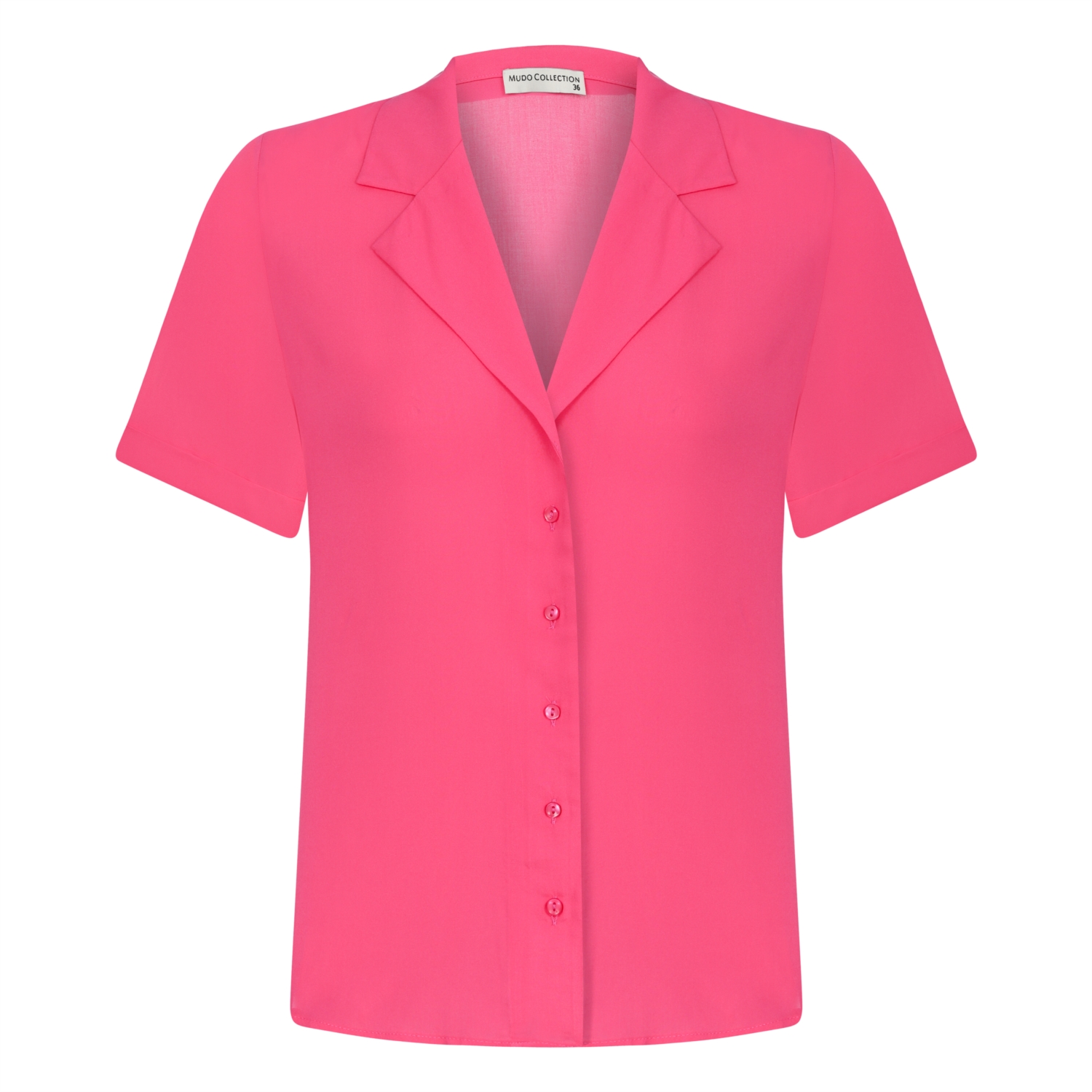 V YAKA KISA KOLLU GÖMLEK