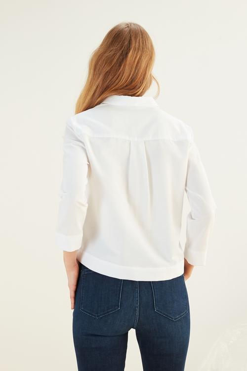  REGULAR KESİM FIRFIRLI GÖMLEK