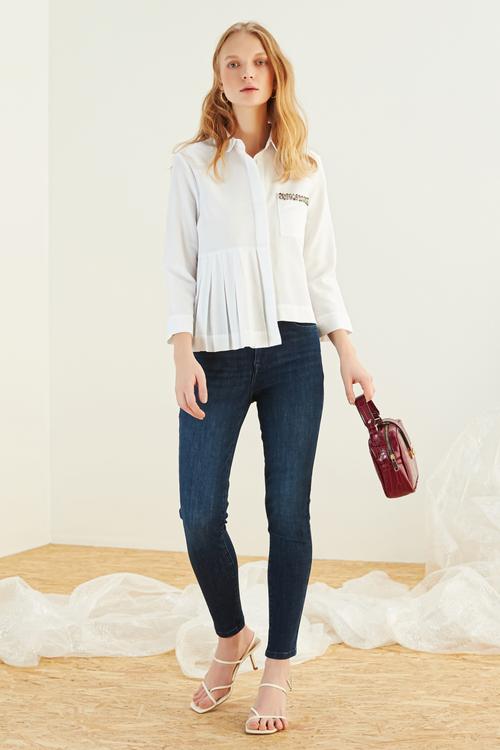  REGULAR KESİM FIRFIRLI GÖMLEK