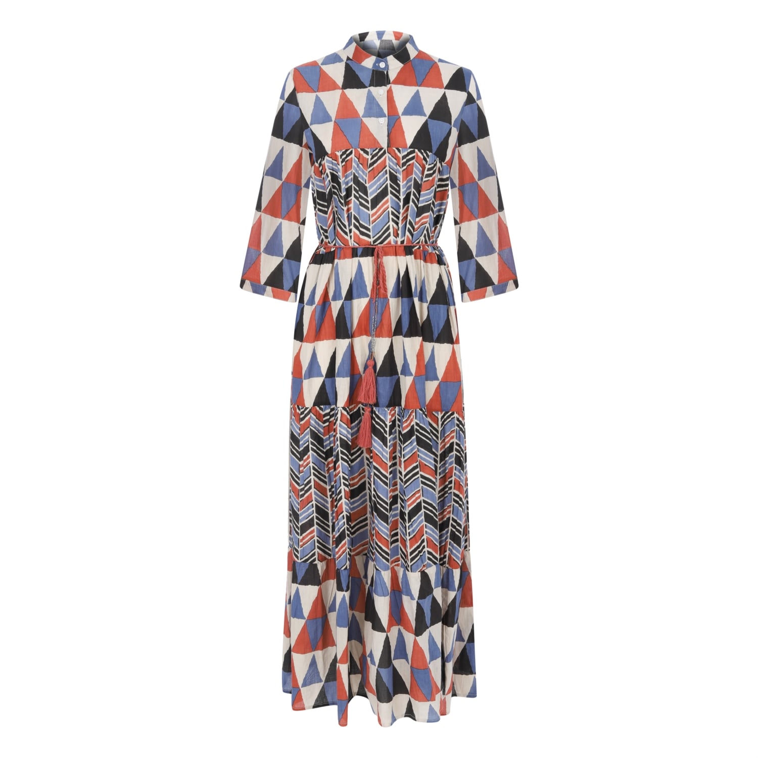 DESENLİ MAXI ELBİSE