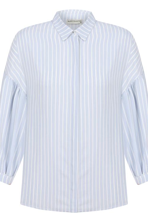  ÇİZGİLİ KARPUZ KOL GÖMLEK