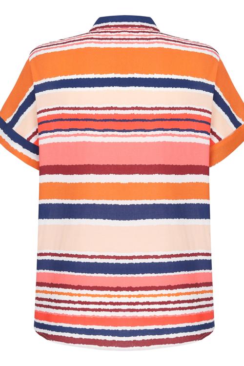  ÇİZGİLİ VİSKOZ GÖMLEK