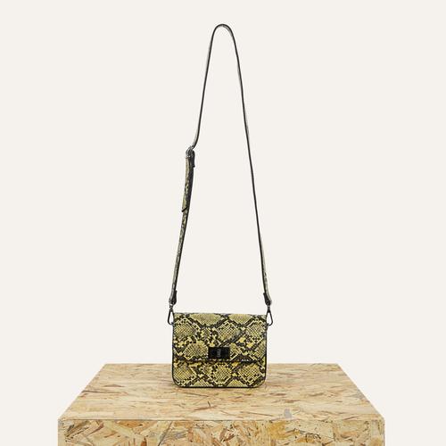  YILAN DERİSİ DESENLİ ASKILI OMUZ ÇANTASI