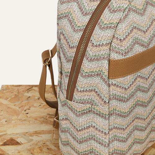  ÖRGÜ BASKILI SIRT ÇANTASI