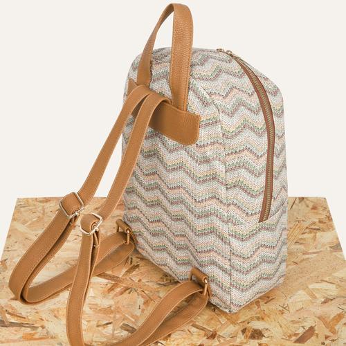  ÖRGÜ BASKILI SIRT ÇANTASI