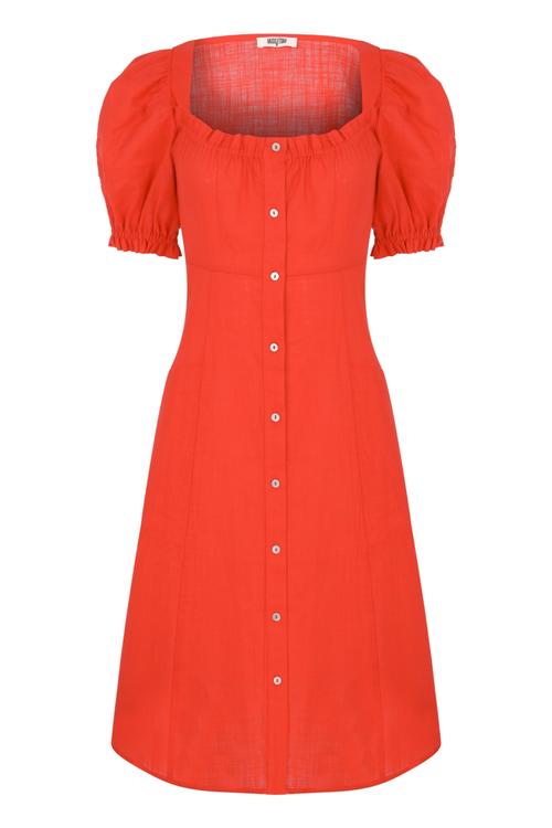  A KESİM KARPUZ KOL PAMUK ELBİSE