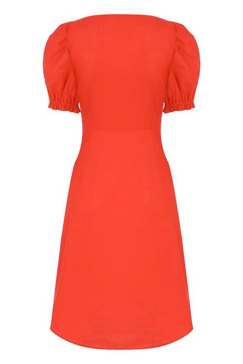  A KESİM KARPUZ KOL PAMUK ELBİSE