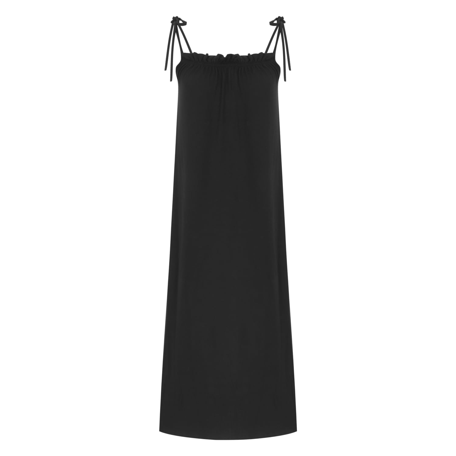 İP ASKILI MAXİ ELBİSE