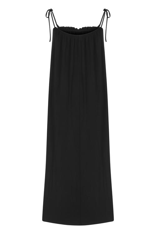  İP ASKILI MAXİ ELBİSE