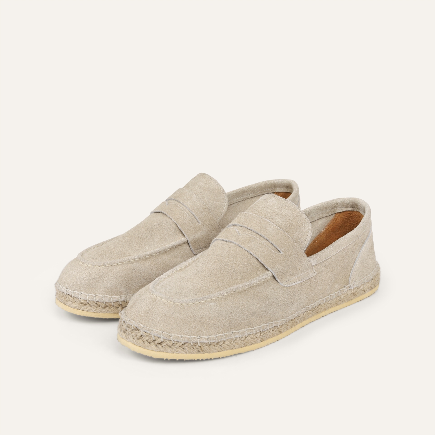 HASIR TABANLI SÜET LOAFER AYAKKABI