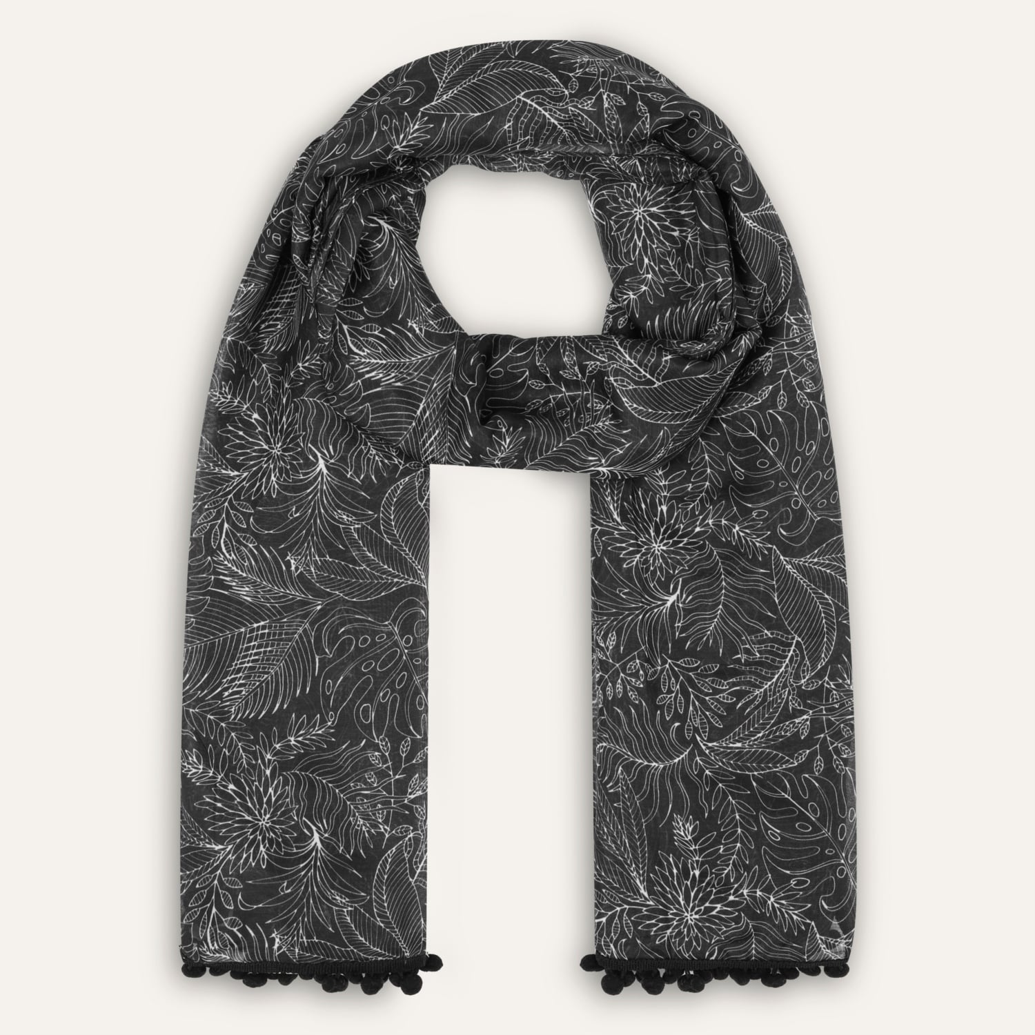 ÇİÇEK DESENLİ ŞAL