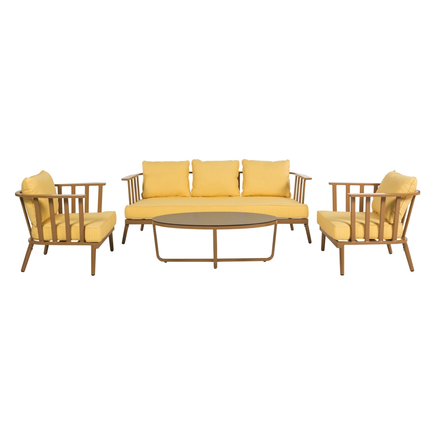 THRONES OTURMA SETİ KAHVE