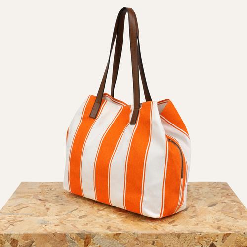  ÇİZGİLİ OMUZ ÇANTASI