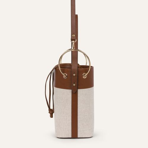  METAL HALKA DETAYLI KETEN ÇAPRAZ ASKILI ÇANTA