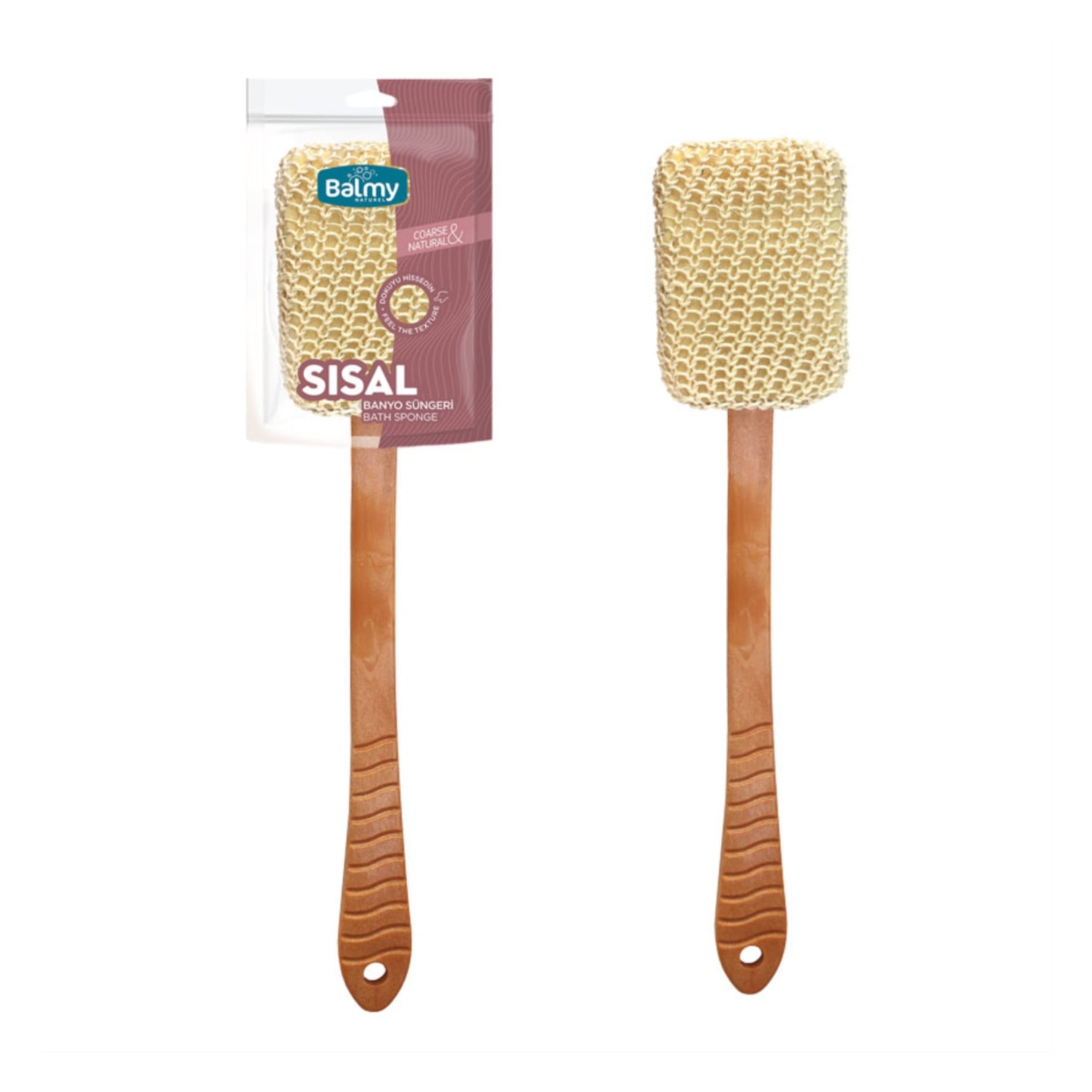 SİSAL SAPLI BANYO SÜNGERİ