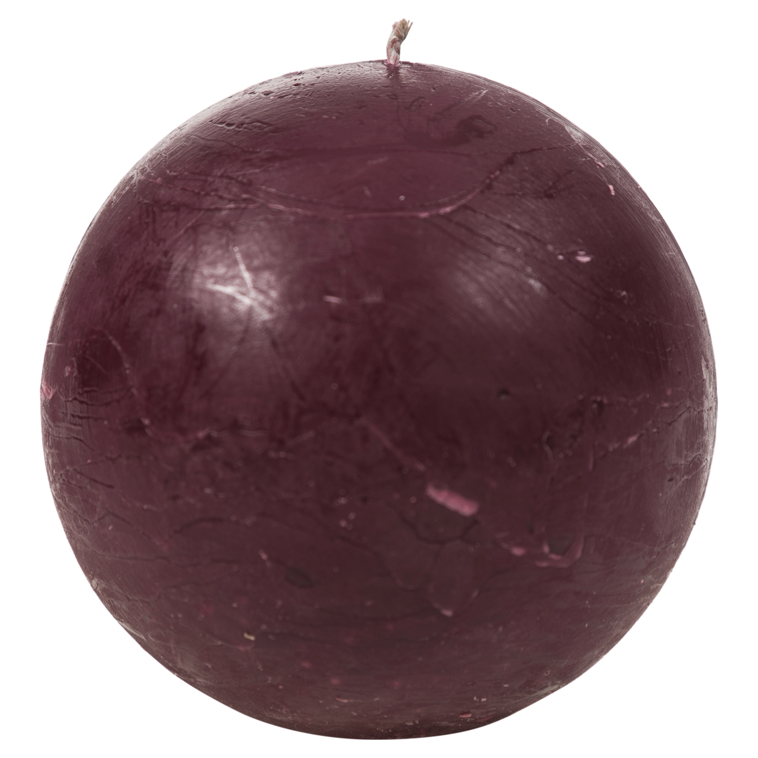 YUVARLAK MUM BORDO 8 CM