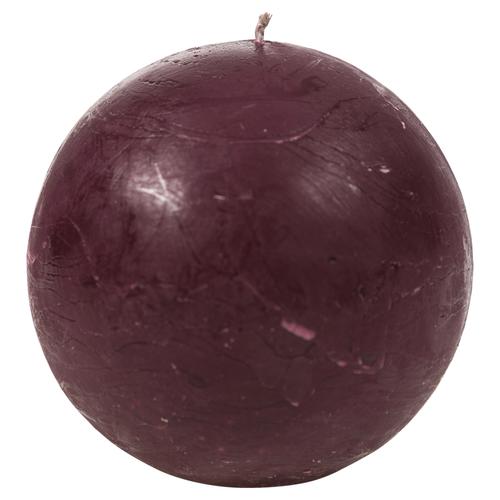  YUVARLAK MUM BORDO 8 CM
