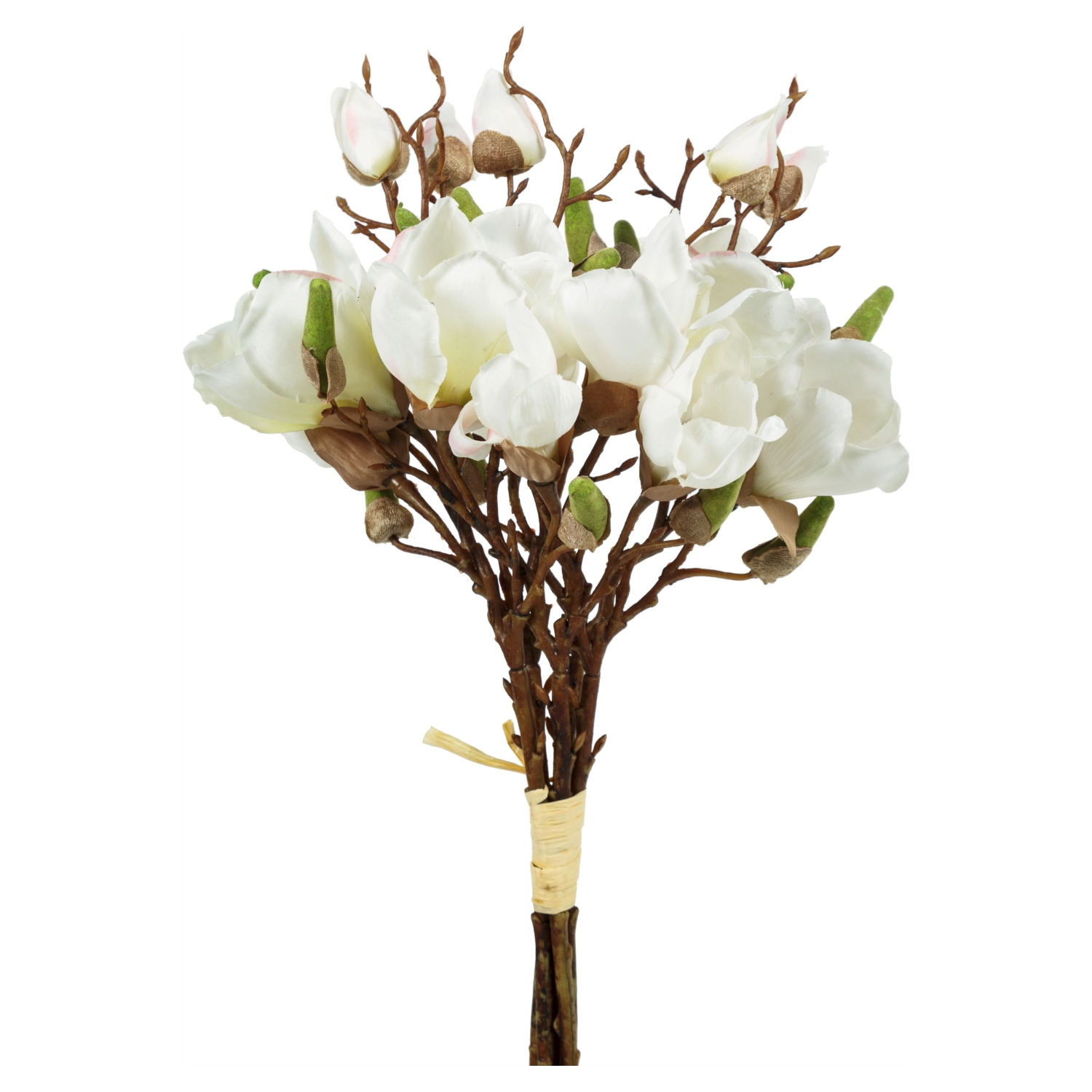 MAGNOLIA BUSH BEYAZ DAL ÇİÇEK - 51CM
