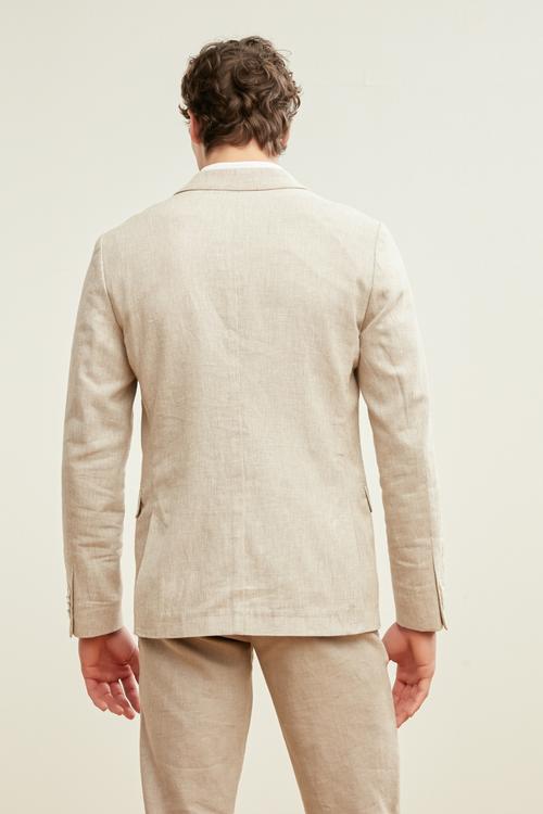  SLIM FIT KETEN BLAZER CEKET