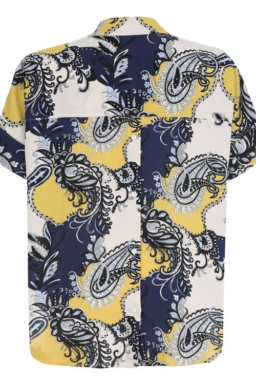  ŞAL DESENLİ VİSKOZ BLUZ