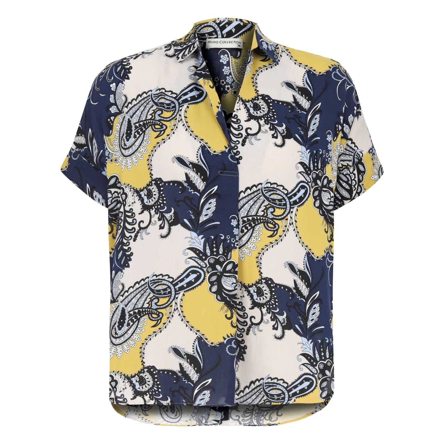 ŞAL DESENLİ VİSKOZ BLUZ