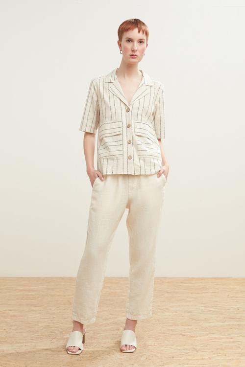  BAĞCIKLI KETEN PANTOLON