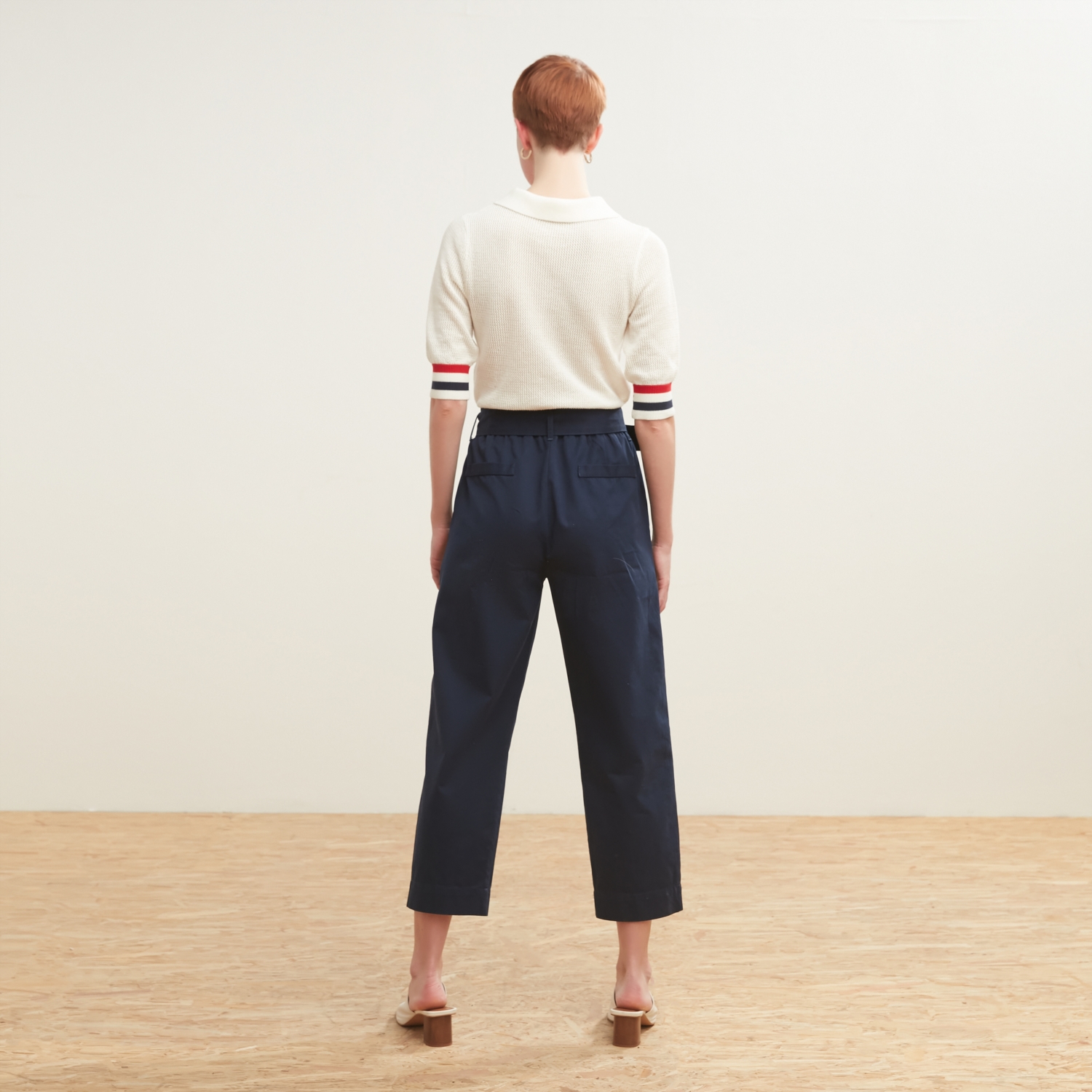 POLO YAKA PAMUK FİLE KAZAK