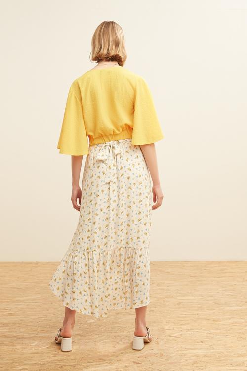  KUŞAKLI MİDİ ETEK