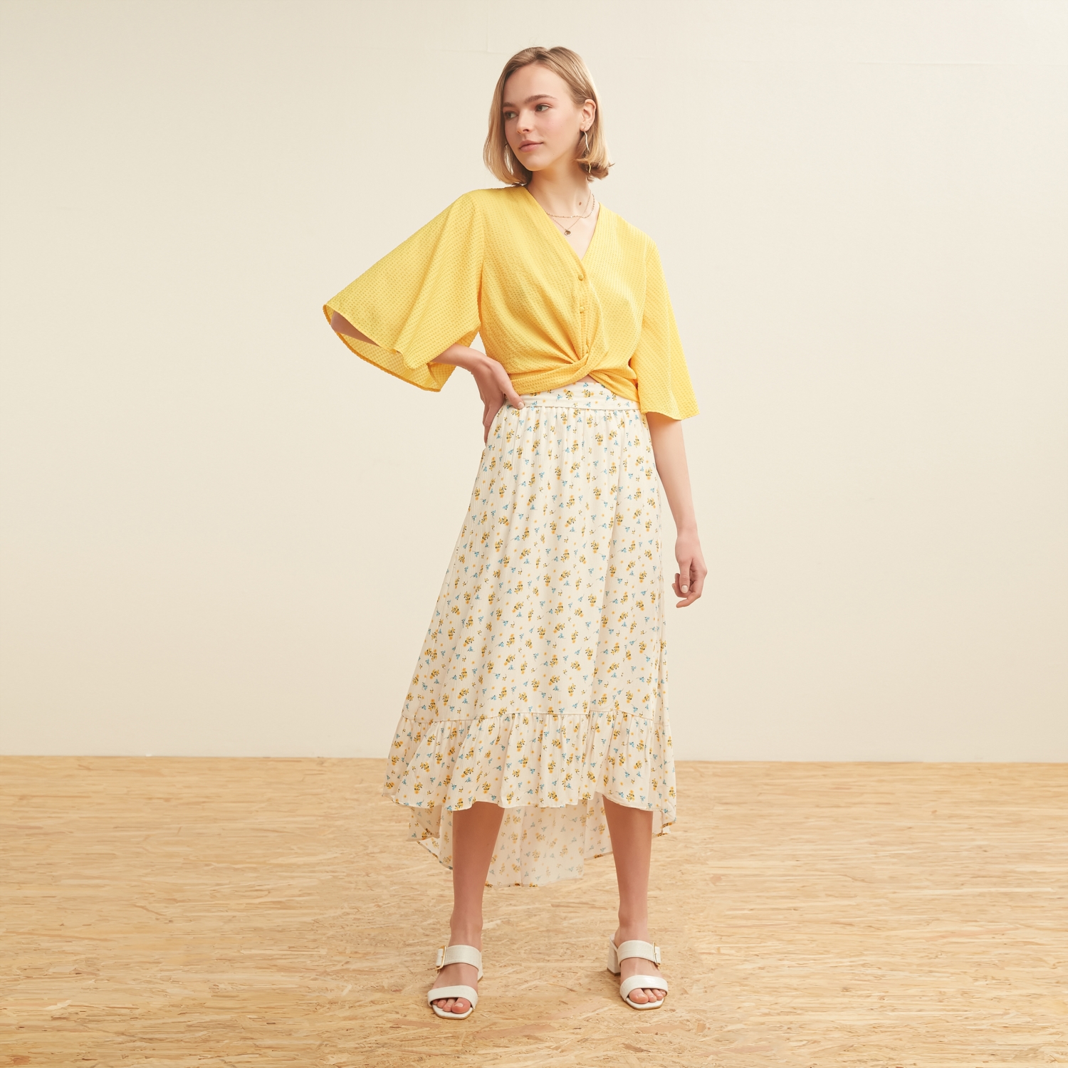 KUŞAKLI MİDİ ETEK