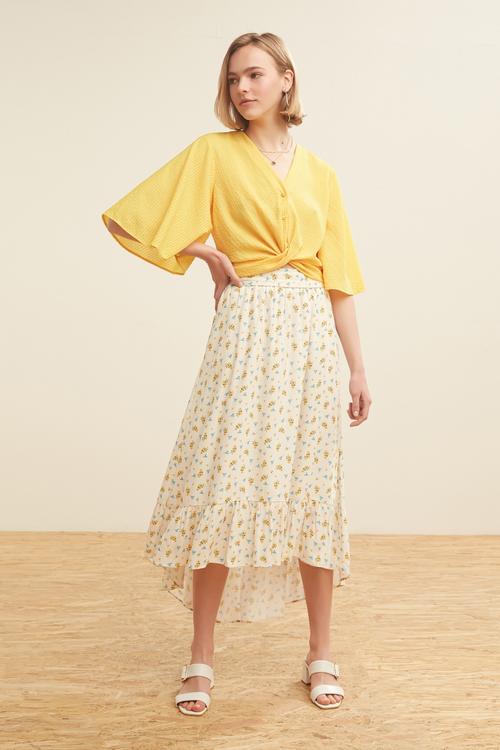  KUŞAKLI MİDİ ETEK