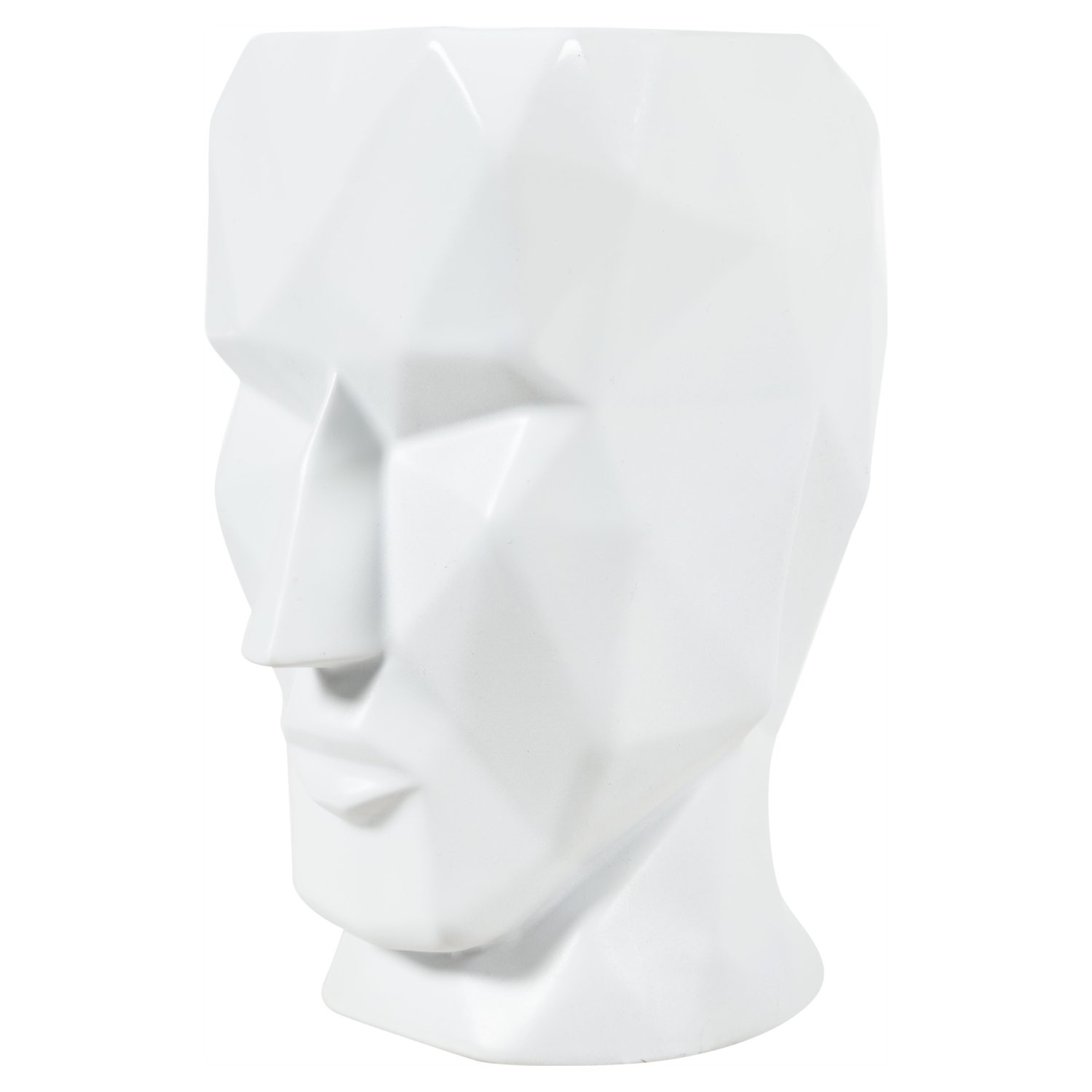 KÜBİK YÜZ BEYAZ VAZO 26 CM