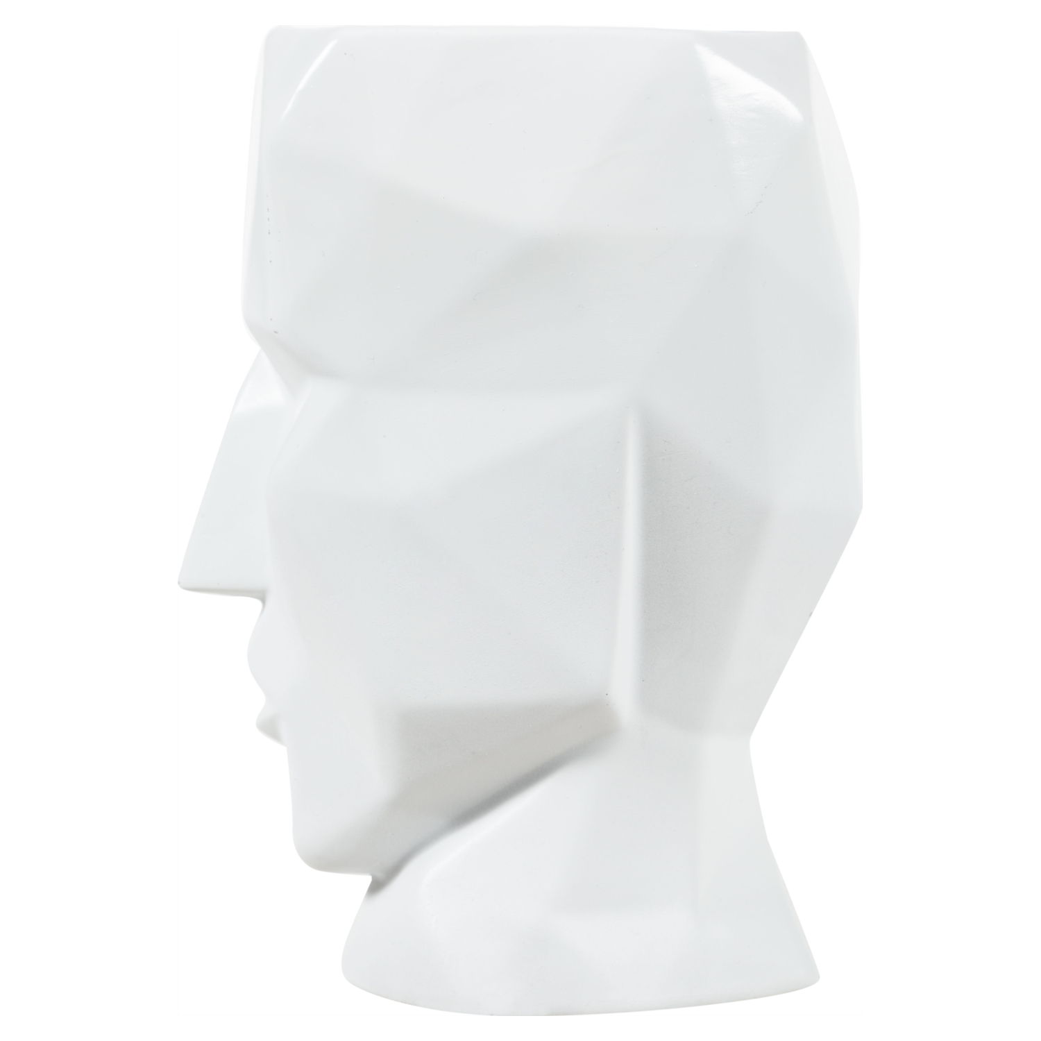 KÜBİK YÜZ BEYAZ VAZO 26 CM