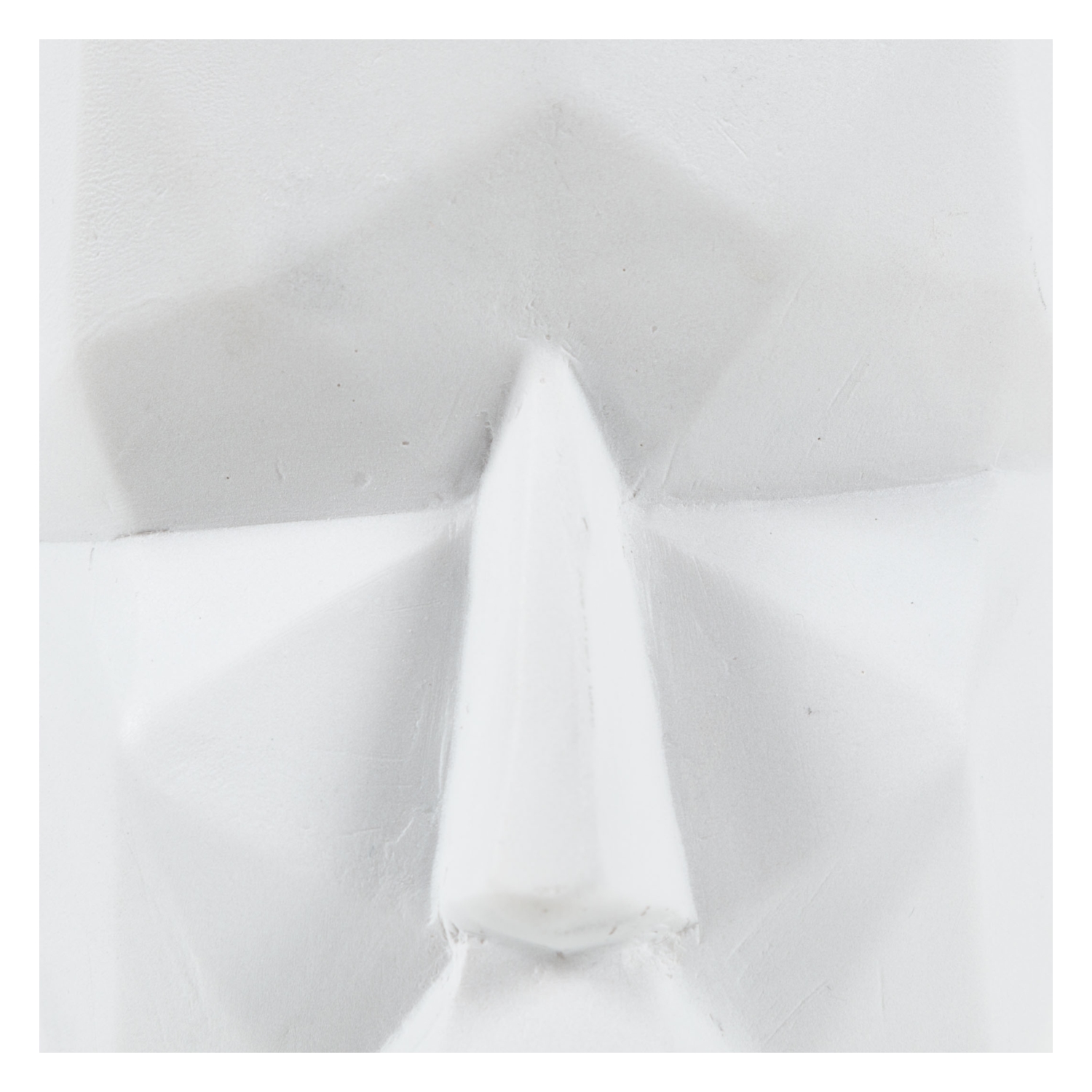 KÜBİK YÜZ BEYAZ VAZO 17 CM