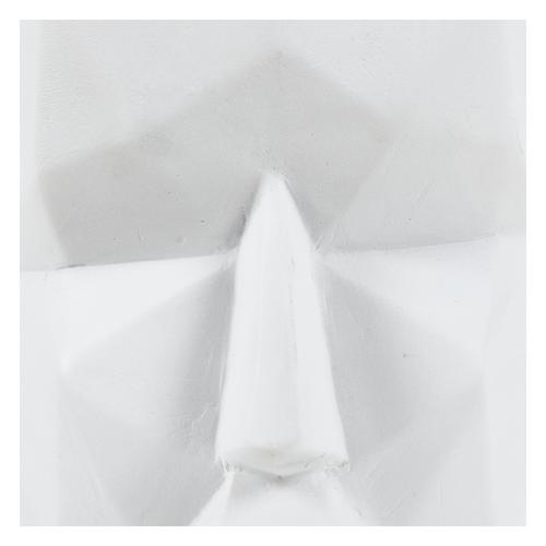  KÜBİK YÜZ BEYAZ VAZO 17 CM