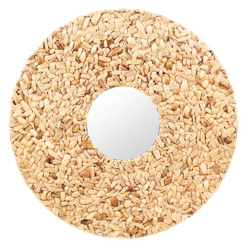  NATURAL ÖRGÜ HASIR DUVAR AYNASI 75 CM