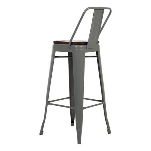  METAL BAR SANDALYESI GRI