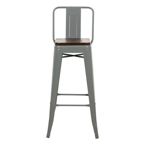  METAL BAR SANDALYESI GRI