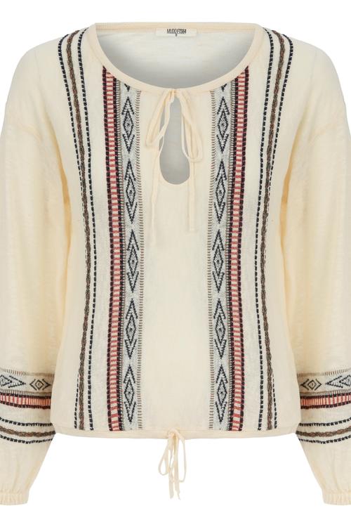  ETNİK DESENLİ BAĞLAMALI TRİKO KAZAK