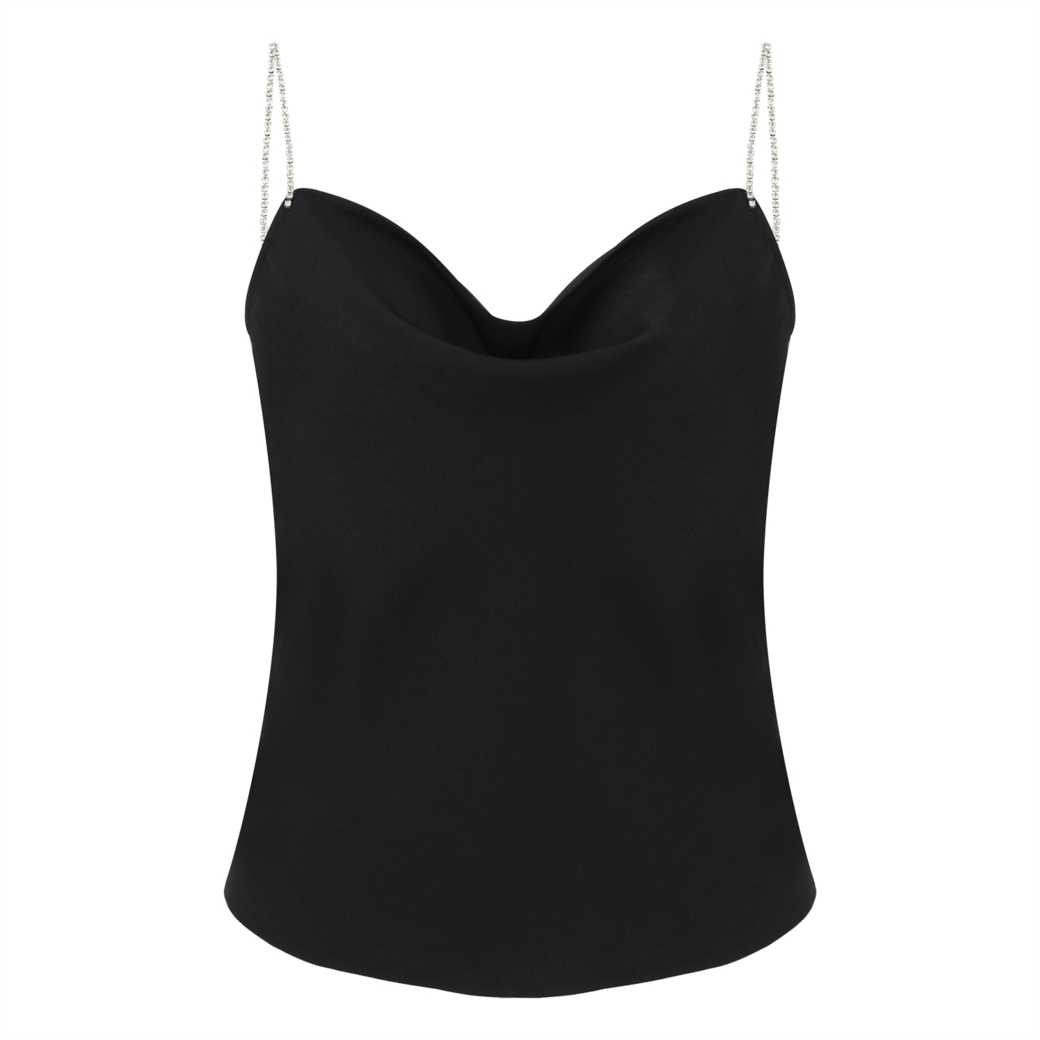 DEGAJE YAKA TAŞ ASKILI BLUZ