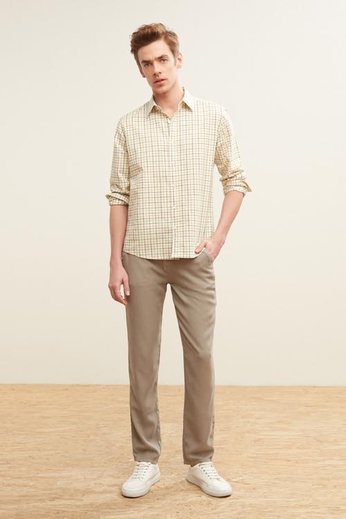  REGULAR KESİM EKOSE PAMUK GÖMLEK