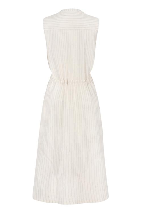  VİSKOZ/KETEN MİDİ ELBİSE