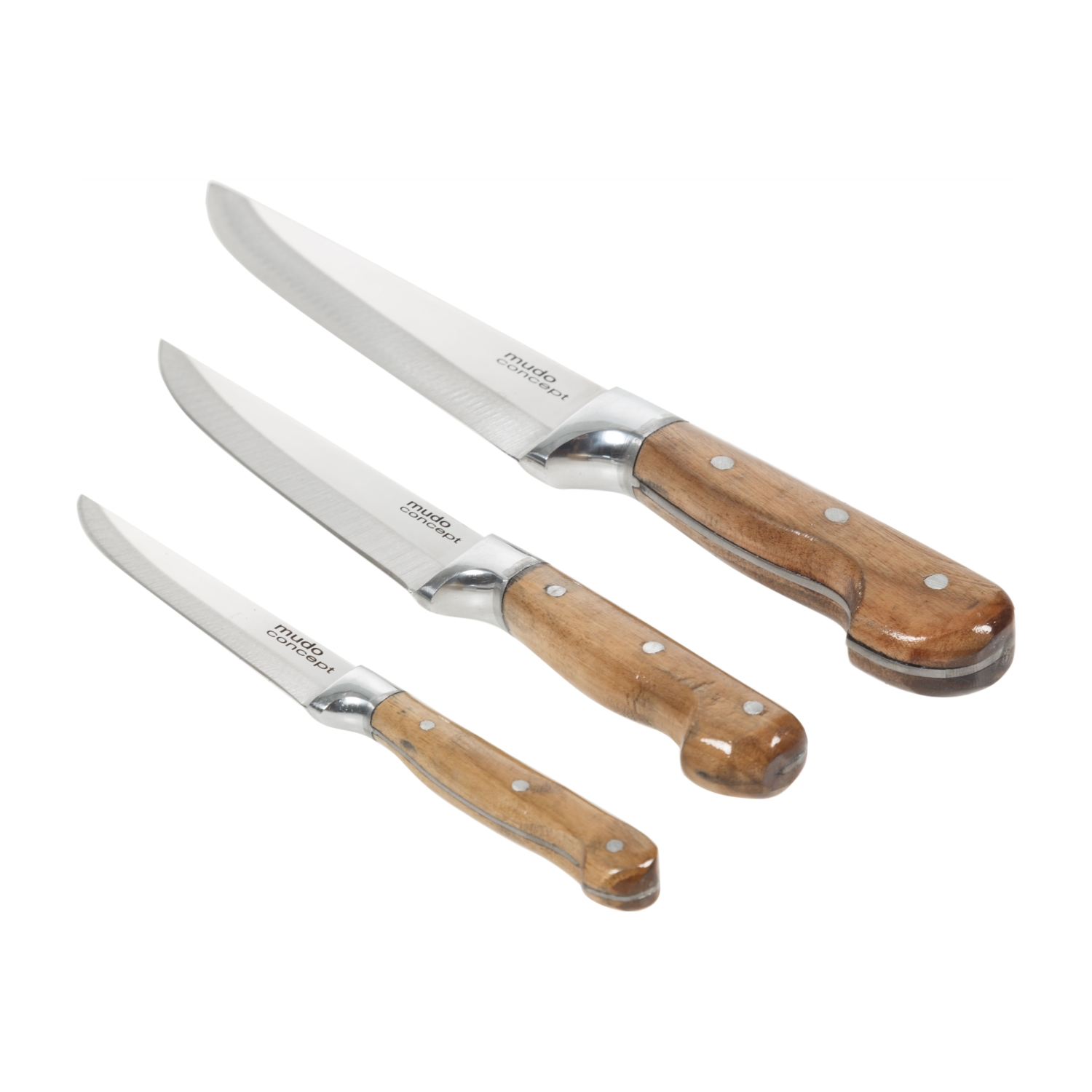 ÜÇLÜ PASLANMAZ ÇELİK BIÇAK SET